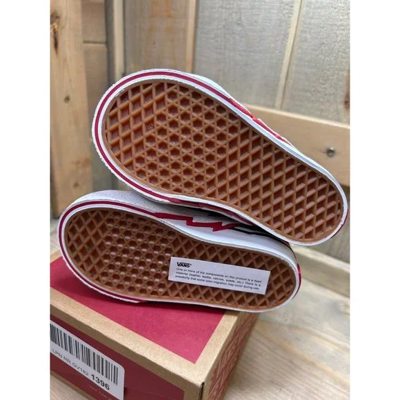 Vans SK8-Hi Zip Bolt (Infant/Toddler) Red/Black 6 Toddler Superhero - Picture 6 of 6